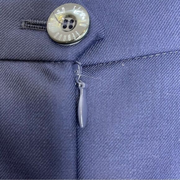 Louis feraud navy blue pencil skirt 10 - Picture 2 of 5